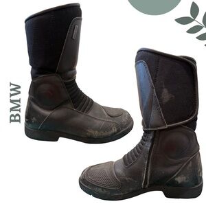 BMW Motorrad Motorcycle Riding Boots – Black Leather Men’s Size 10